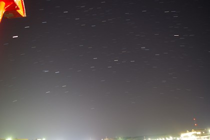 南天の日周運動(稚内)